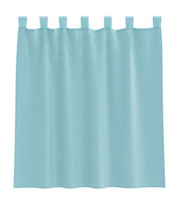vidaXL Voile Curtains with Loops 2 pcs Turquoise 140x140 cm — Size: 140 x 140 cm