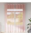 vidaXL Voile Curtains with Grommets 2 pcs Pink 140x300 cm — Size: 140 x 300 cm