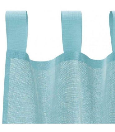 vidaXL Voile Curtains with Loops 2 pcs Turquoise 140x225 cm — Size: 140 x 225 cm