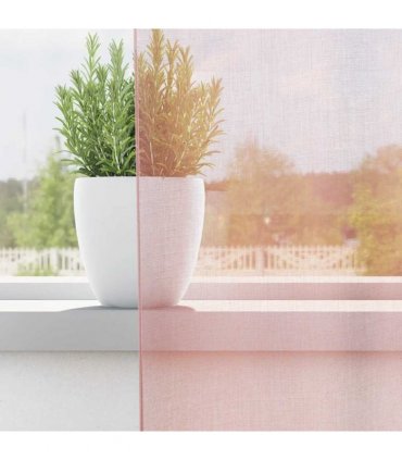vidaXL Voile Curtains with Grommets 2 pcs Light Pink 140x245 cm — Size: 140 x 245 cm