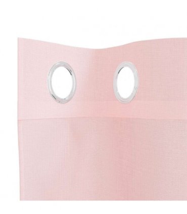 vidaXL Voile Curtains with Grommets 2 pcs Light Pink 140x245 cm — Size: 140 x 245 cm