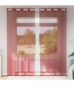 vidaXL Voile Curtains with Grommets 2 pcs Wine Red — Size: 140 x 225 cm