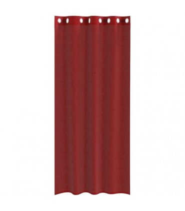 vidaXL Voile Curtains with Grommets 2 pcs Wine Red — Size: 140 x 225 cm