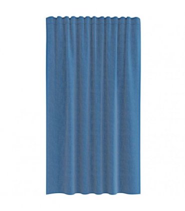 vidaXL Voile Curtains with Rod Pockets 2 pcs Royal Blue — Size: 140 x 175 cm