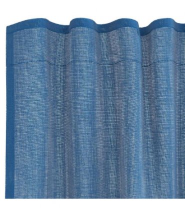 vidaXL Voile Curtains with Rod Pockets 2 pcs Royal Blue — Size: 140 x 175 cm