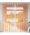vidaXL Voile Curtains with Loops 2 pcs Terracotta 140x225 cm — Size: 140 x 225 cm