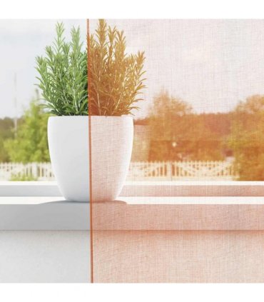 vidaXL Voile Curtains with Loops 2 pcs Terracotta 140x225 cm — Size: 140 x 225 cm