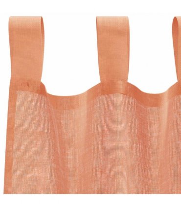 vidaXL Voile Curtains with Loops 2 pcs Terracotta 140x225 cm — Size: 140 x 225 cm