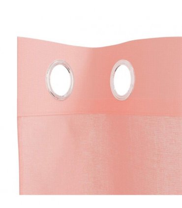 vidaXL Voile Curtains with Grommets 2 pcs Pink 140x260 cm — Size: 140 x 260 cm