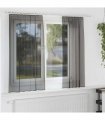 vidaXL Voile Curtains with Rod Pockets 2 pcs Black — Size: 140 x 140 cm