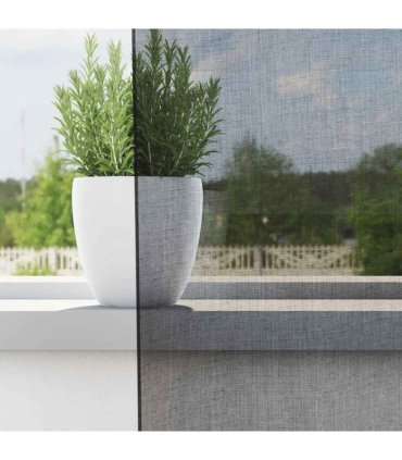 vidaXL Voile Curtains with Rod Pockets 2 pcs Black — Size: 140 x 140 cm