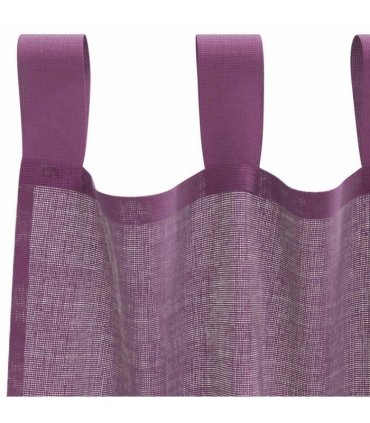 vidaXL Voile Curtains with Loops 2 pcs Purple 140x260 cm — Size: 140 x 260 cm