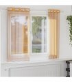 vidaXL Voile Curtains with Grommets 2 pcs Orange 140x175 cm — Size: 140 x 175 cm