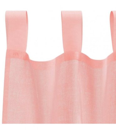 vidaXL Voile Curtains with Rod Pockets 2 pcs Pink — Size: 140 x 260 cm