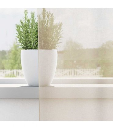vidaXL Voile Curtains with Grommets 2 pcs Cream 140x300 cm — Size: 140 x 300 cm