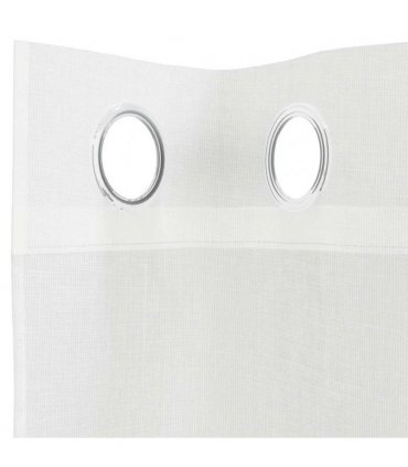 vidaXL Voile Curtains with Grommets 2 pcs White — Size: 140 x 175 cm