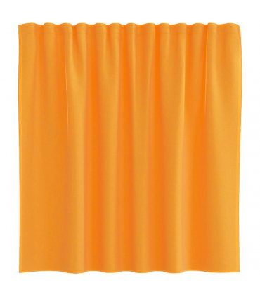 vidaXL Voile Curtains with Loops 2 pcs Orange 140x140 cm — Size: 140 x 140 cm