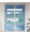 vidaXL Voile Curtains with Loops 2 pcs Royal Blue 140x260 cm — Size: 140 x 260 cm