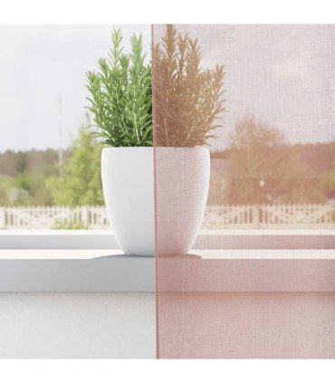 vidaXL Voile Curtains with Grommets 2 pcs Pink 140x245 cm — Size: 140 x 245 cm