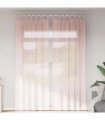 vidaXL Voile Curtains with Loops 2 pcs Light Pink 140x260 cm — Size: 140 x 260 cm