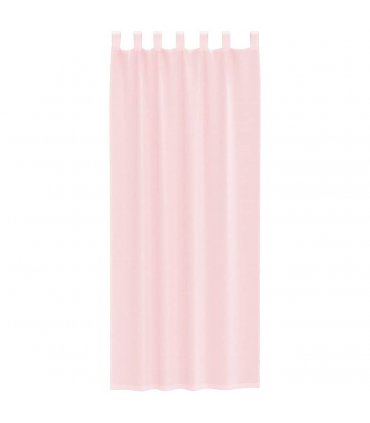 vidaXL Voile Curtains with Loops 2 pcs Light Pink 140x260 cm — Size: 140 x 260 cm
