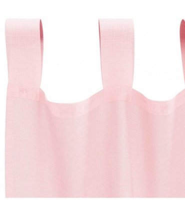vidaXL Voile Curtains with Loops 2 pcs Light Pink 140x175 cm — Size: 140 x 175 cm