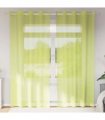 vidaXL Voile Curtains with Grommets 2 pcs Apple Green 140x225 cm — Size: 140 x 225 cm