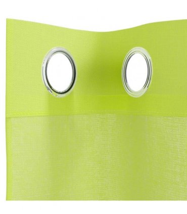 vidaXL Voile Curtains with Grommets 2 pcs Apple Green 140x225 cm — Size: 140 x 225 cm
