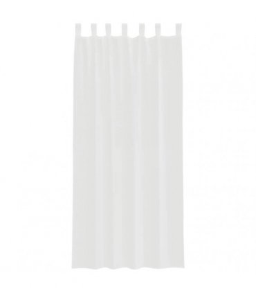 vidaXL Voile Curtains with Loops 2 pcs White 140x245 cm — Size: 140 x 245 cm