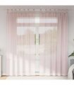 vidaXL Voile Curtains with Loops 2 pcs Light Pink 140x245 cm — Size: 140 x 245 cm