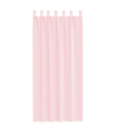 vidaXL Voile Curtains with Loops 2 pcs Light Pink 140x245 cm — Size: 140 x 245 cm