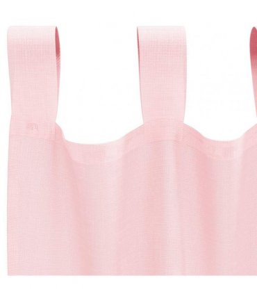 vidaXL Voile Curtains with Loops 2 pcs Light Pink 140x245 cm — Size: 140 x 245 cm
