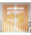 vidaXL Voile Curtains with Loops 2 pcs Orange 140x225 cm — Size: 140 x 225 cm