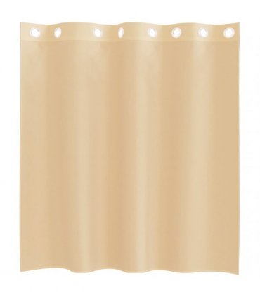 vidaXL Voile Curtains with Grommets 2 pcs Sand — Size: 140 x 140 cm