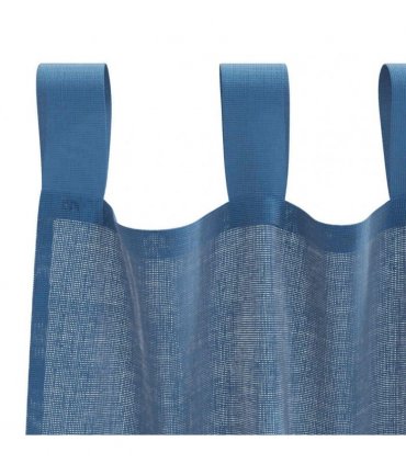vidaXL Voile Curtains with Loops 2 pcs Royal Blue 140x175 cm — Size: 140 x 175 cm