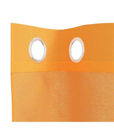 vidaXL Voile Curtains with Grommets 2 pcs Orange 140x260 cm — Size: 140 x 260 cm