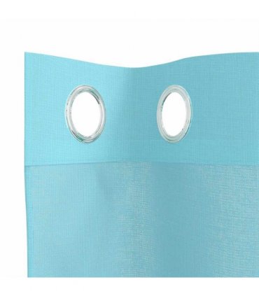 vidaXL Voile Curtains with Grommets 2 pcs Turquoise — Size: 140 x 175 cm