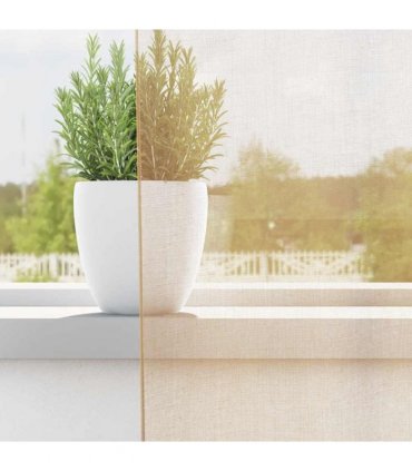 vidaXL Voile Curtains with Loops 2 pcs Sand 140x225 cm — Size: 140 x 225 cm