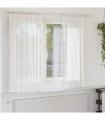 vidaXL Voile Curtains with Rod Pockets 2 pcs White — Size: 140 x 140 cm