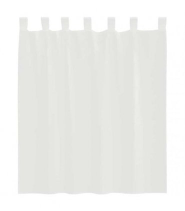 vidaXL Voile Curtains with Rod Pockets 2 pcs White — Size: 140 x 140 cm