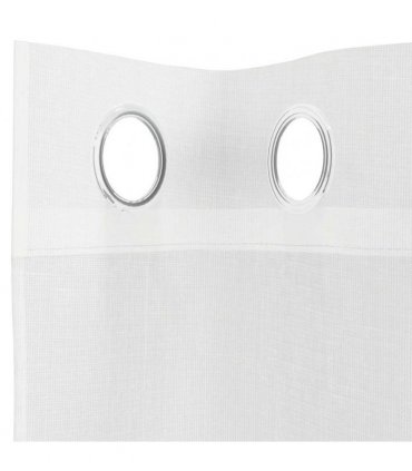 vidaXL Voile Curtains with Grommets 2 pcs White — Size: 140 x 225 cm