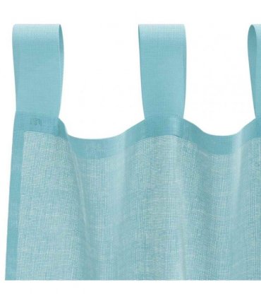 vidaXL Voile Curtains with Loops 2 pcs Turquoise 140x245 cm — Size: 140 x 245 cm