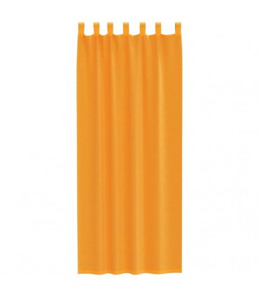vidaXL Voile Curtains with Loops 2 pcs Orange 140x260 cm — Size: 140 x 260 cm