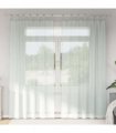 vidaXL Voile Curtains with Loops 2 pcs Light Grey 140x225 cm — Size: 140 x 225 cm