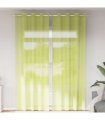 vidaXL Voile Curtains with Grommets 2 pcs Apple Green 140x300 cm — Size: 140 x 300 cm