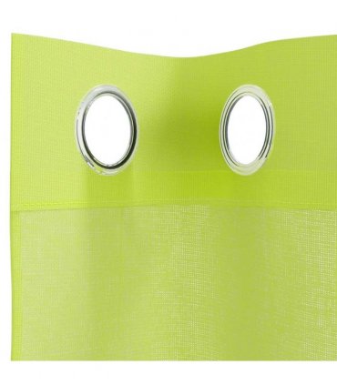 vidaXL Voile Curtains with Grommets 2 pcs Apple Green 140x300 cm — Size: 140 x 300 cm