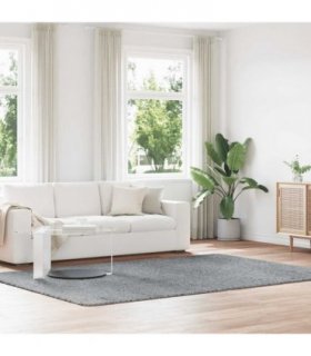 vidaXL Shaggy Rug High Pile NAVARRA Light Grey 200x290 cm Polyester — Size: 200 x 290 cm