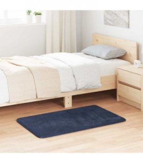 vidaXL Shaggy Rug High Pile NAVARRA Navy 60x100 cm Polyester — Size: 60 x 100 cm