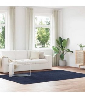 vidaXL Shaggy Rug High Pile NAVARRA Navy 200x290 cm Polyester — Size: 200 x 290 cm