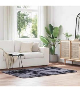 vidaXL Shaggy Rug High Pile NAVARRA Dark Grey 120x170 cm Polyester — Size: 120 x 170 cm